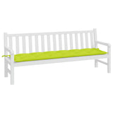 Cuscino per Panca Verde Intenso 200x50x7 cm in Tessuto Oxford