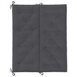 Cuscino per Panca Antracite 120x(50+50)x7cm in Tessuto Oxford