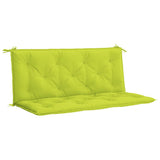Cuscini per Panca 2 pz Verde Intenso 120x50x7 cm Tessuto Oxford