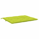 Cuscini per Panca 2 pz Verde Intenso 120x50x7 cm Tessuto Oxford