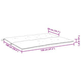 Cuscini per Panca 2 pz Verde Intenso 120x50x7 cm Tessuto Oxford