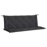 Cuscino per Panca Nero 150x(50+50)x7cm in Tessuto Oxford