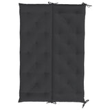 Cuscino per Panca Nero 150x(50+50)x7cm in Tessuto Oxford
