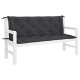 Cuscino per Panca Nero 150x(50+50)x7cm in Tessuto Oxford