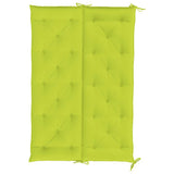 Cuscino per Panca Verde Intenso 150x(50+50)x7cm Tessuto Oxford