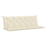 Cuscino per Panca Bianco Crema 180x(50+50)x7 cm Tessuto Oxford