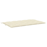 Cuscino per Panca Bianco Crema 180x(50+50)x7 cm Tessuto Oxford