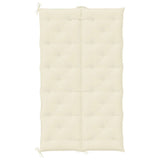 Cuscino per Panca Bianco Crema 180x(50+50)x7 cm Tessuto Oxford