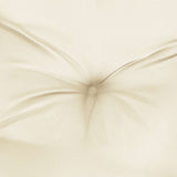 Cuscino per Panca Bianco Crema 180x(50+50)x7 cm Tessuto Oxford