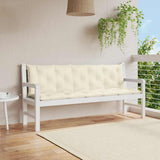 Cuscino per Panca Bianco Crema 180x(50+50)x7 cm Tessuto Oxford