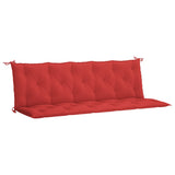 Cuscino per Panca Rosso 180x(50+50)x7 cm in Tessuto Oxford