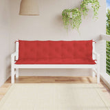 Cuscino per Panca Rosso 180x(50+50)x7 cm in Tessuto Oxford