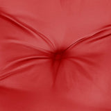 Cuscino per Panca Rosso 180x(50+50)x7 cm in Tessuto Oxford