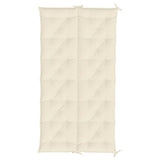 Cuscini Panca Giardino 2pz Bianco Crema 200x50x7 Tessuto Oxford