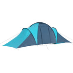 Tenda da Campeggio per 6 Persone Blu Marino e Azzurro