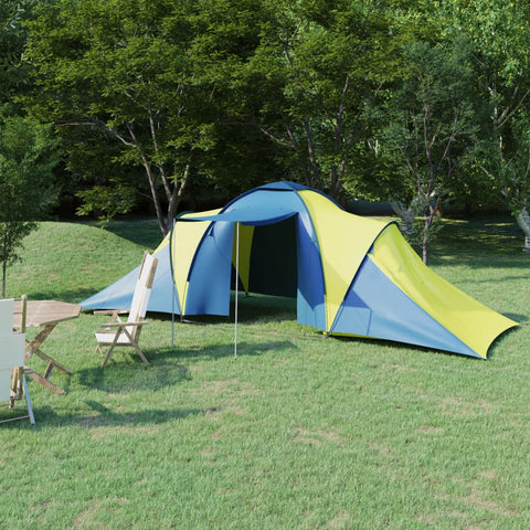 Tenda da Campeggio per 6 Persone Blu e Giallo