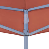 Tetto per Tendone per Feste 6x3 m Terracotta 270 g/m