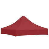 Tetto per Tendone per Feste 2x2 m Rosso Borgogna 270 g/m