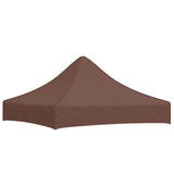 Tetto per Tendone per Feste 2x2 m Marrone 270 g/m