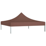 Tetto per Tendone per Feste 2x2 m Marrone 270 g/m