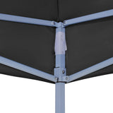 Tetto per Tendone per Feste 2x2 m Nero 270 g/m