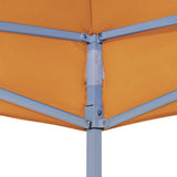 Tetto per Tendone per Feste 4,5x3 m Arancione 270 g/m