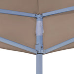 Tetto per Tendone per Feste 4,5x3 m Grigio Talpa 270 g/m