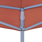 Tetto per Tendone per Feste 4,5x3 m Terracotta 270 g/m