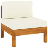 Set da Giardino 6 pz con Cuscini 100x60 cm Legno di Acacia