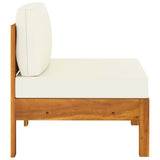 Set da Giardino 6 pz con Cuscini 100x60 cm Legno di Acacia