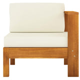 Set da Giardino 7 pz con Cuscini 100x60 cm Legno di Acacia