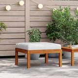 Sgabello da Giardino con Cuscino in Massello d'Acacia