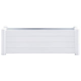 Letto Rialzato da Giardino in PP Bianco 100x43x35 cm