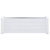 Letto Rialzato da Giardino in PP Bianco 100x43x35 cm
