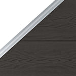 Pannello di Recinzione in WPC 95x(105-180) cm Nero