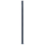 Pali di Recinzione 2 pz Grigio Scuro 185 cm in Alluminio