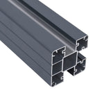 Pali di Recinzione 2 pz Grigio Scuro 185 cm in Alluminio