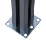 Pali di Recinzione 2 pz Grigio Scuro 185 cm in Alluminio