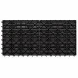 Piastrella per Decking 6 pcs Marrone Scuro 60 x 30 cm WPC