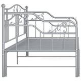 Telaio Divano Letto Estraibile Grigio in Metallo 90x200 cm