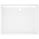Piatto Doccia con Superficie Puntinata Bianco 80x100x4cm in ABS