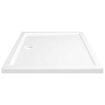 Piatto Doccia in ABS Rettangolare Bianco 80x90 cm