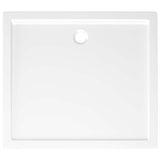 Piatto Doccia in ABS Rettangolare Bianco 80x90 cm