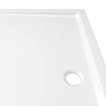 Piatto Doccia in ABS Rettangolare Bianco 80x90 cm