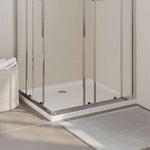 Piatto Doccia in ABS Rettangolare Bianco 80x90 cm