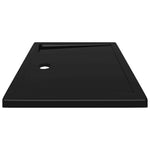 Piatto Doccia in ABS Rettangolare Nero 80x110 cm