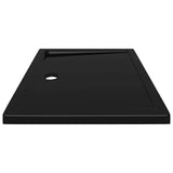 Piatto Doccia in ABS Rettangolare Nero 80x110 cm