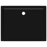 Piatto Doccia in ABS Rettangolare Nero 80x110 cm