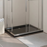 Piatto Doccia in ABS Rettangolare Nero 80x110 cm