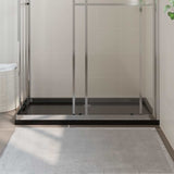 Piatto Doccia in ABS Rettangolare Nero 70x120 cm